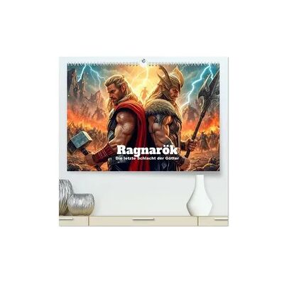 Calvendo Ragnarök – Die letzte Schlacht der Götter (hochwertiger Premium Wandkalender 2027 DIN A2 quer), Kunstdruck in Hochglanz Calvendo Ragnarök – Die letzte Schlacht der Götter (hochwertiger Premium Wandkalender 2027 DIN A2 quer), Kunstdruck in Hochglanz