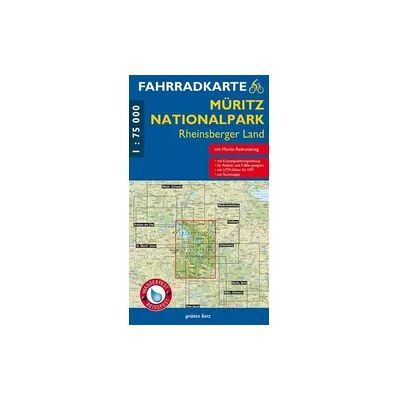 grünes herz Fahrradkarte Müritz-Nationalpark, Rheinsberger Land grünes herz Fahrradkarte Müritz-Nationalpark, Rheinsberger Land