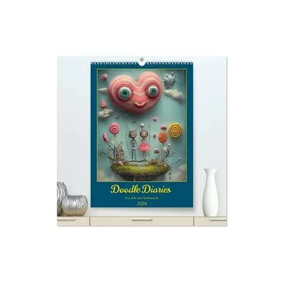 Calvendo Doodle-Diaries - Ein Jahr zum Schmunzeln (hochwertiger Premium Wandkalender 2026 DIN A2 hoch), Kunstdruck in Hochglanz Calvendo Doodle-Diaries - Ein Jahr zum Schmunzeln (hochwertiger Premium Wandkalender 2026 DIN A2 hoch), Kunstdruck in Hochglanz