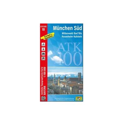 Landesamt für Digitalisierung, Breitband und Vermessung, Bayern ATK100-18 München Süd (Amtliche Topographische Karte 1:100000) Landesamt für Digitalisierung, Breitband und Vermessung, Bayern ATK100-18 München Süd (Amtliche Topographische Karte 1:100000)
