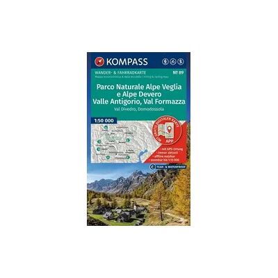 Kompass Karten GmbH KOMPASS Wanderkarte 89 Parco Naturale Alpe Veglia e Alpe Devero, Valle Antigorio, Val Formazza, Val Divedro, Domodossola 1:50.000 Kompass Karten GmbH KOMPASS Wanderkarte 89 Parco Naturale Alpe Veglia e Alpe Devero, Valle Antigorio, Val Formazza, Val Divedro, Domodossola 1:50.000