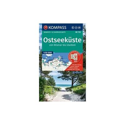 Mairdumont KOMPASS Wanderkarten-Set 739 Ostseeküste, von Wismar bis Usedom (3 Karten) 1:50.000 Mairdumont KOMPASS Wanderkarten-Set 739 Ostseeküste, von Wismar bis Usedom (3 Karten) 1:50.000