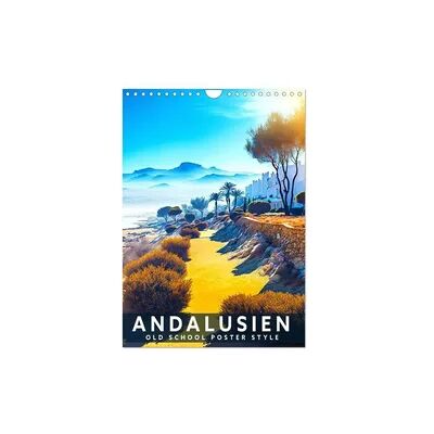 Andalusien - Old School Poster Style (Wandkalender 2026 DIN A4 hoch), CALVENDO Monatskalender Andalusien - Old School Poster Style (Wandkalender 2026 DIN A4 hoch), CALVENDO Monatskalender