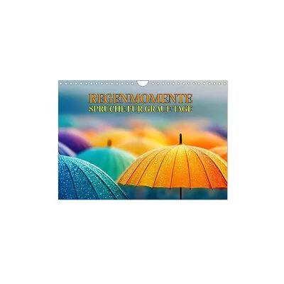 Regenmomente – Sprüche für graue Tage (Wandkalender 2026 DIN A4 quer), CALVENDO Monatskalender Regenmomente – Sprüche für graue Tage (Wandkalender 2026 DIN A4 quer), CALVENDO Monatskalender