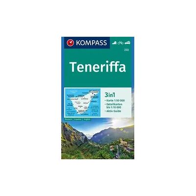 KOMPASS Wanderkarte 233 Teneriffa 1:50.000 KOMPASS Wanderkarte 233 Teneriffa 1:50.000