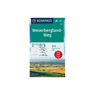 Kompass-Karten KOMPASS Wanderkarte 819 Weserbergland-Weg 1:50.000 Kompass-Karten KOMPASS Wanderkarte 819 Weserbergland-Weg 1:50.000