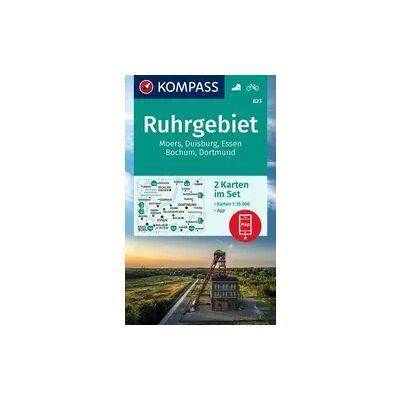 Kompass Karten GmbH KOMPASS Wanderkarten-Set 823 Ruhrgebiet (2 Karten) 1:35.000 Kompass Karten GmbH KOMPASS Wanderkarten-Set 823 Ruhrgebiet (2 Karten) 1:35.000