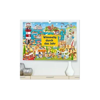 Calvendo Wimmelig durch das Jahr (hochwertiger Premium Wandkalender 2026 DIN A2 quer), Kunstdruck in Hochglanz Calvendo Wimmelig durch das Jahr (hochwertiger Premium Wandkalender 2026 DIN A2 quer), Kunstdruck in Hochglanz