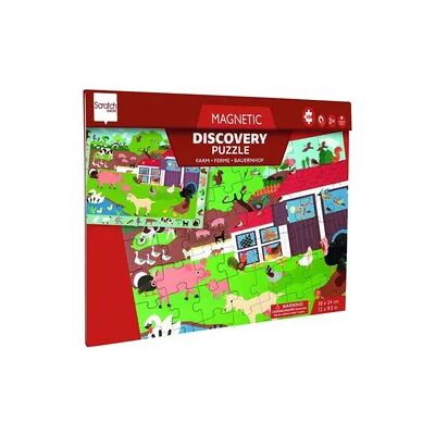 Scratch Puzzle Bauernhof - 48 Teile - Magnetisches Kinderspiel Scratch Puzzle Bauernhof - 48 Teile - Magnetisches Kinderspiel