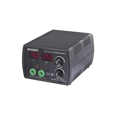 VOLTCRAFT CSP-240 Labornetzgerät, einstellbar Wechselspannung 1 - 15 V/AC 1.5 A (max.) 22.5 W Frequenzregelung Anzahl Ausgänge 1 x VOLTCRAFT CSP-240 Labornetzgerät, einstellbar Wechselspannung 1 - 15 V/AC 1.5 A (max.) 22.5 W Frequenzregelung Anzahl Ausgänge 1 x
