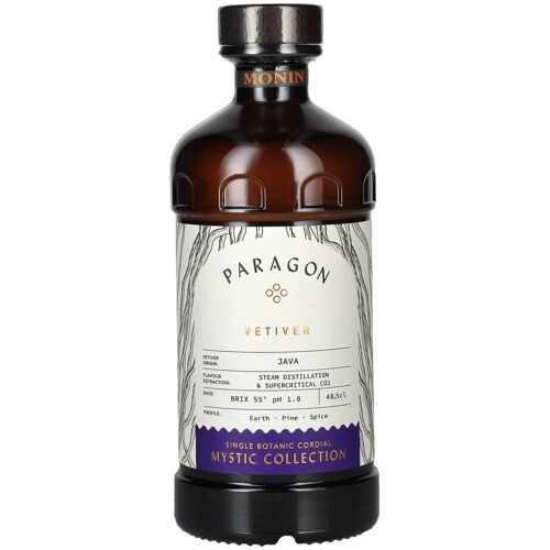 Monin Paragon VETIVER Single Botanic Cordial Mystic Collection 0,485l