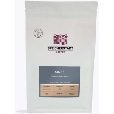Speicherstadt 50/50 Espressomischung 1kg Speicherstadt 50/50 Espressomischung 1kg