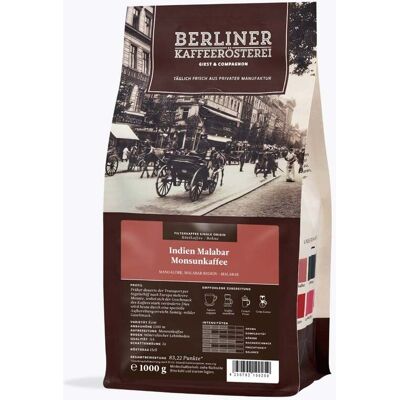 Berliner Kaffeerösterei Indien Malabar Monsunkaffee - Kaffee Berliner Kaffeerösterei Indien Malabar Monsunkaffee - Kaffee