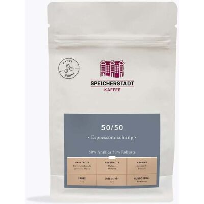 Speicherstadt 50/50 Espressokaffee - Kaffee Speicherstadt 50/50 Espressokaffee - Kaffee