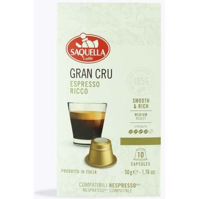 Saquella Bar ITALIA Gran Cru 100% Arabica - Kaffeekapseln Saquella Bar ITALIA Gran Cru 100% Arabica - Kaffeekapseln