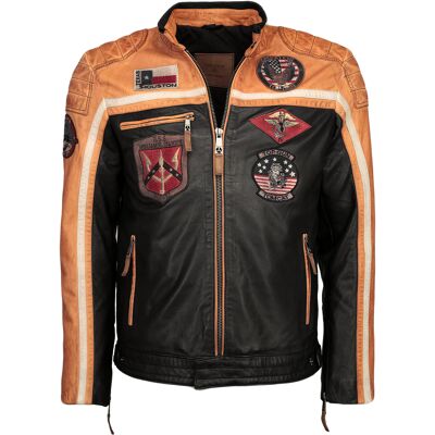 Top Gun Lederjacke TGJ1005 Schwarz M Top Gun Lederjacke TGJ1005 Schwarz M