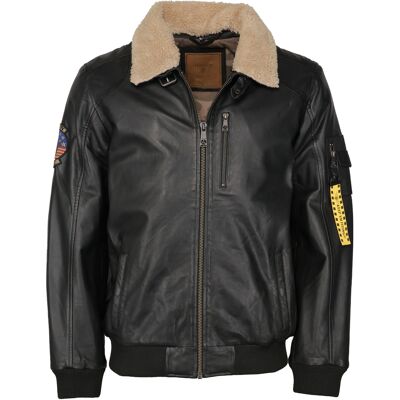 Top Gun Lederjacke TG20193144 Schwarz Top Gun Lederjacke TG20193144 Schwarz