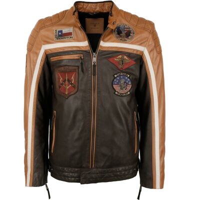 Top Gun Lederjacke TGJ1005 Braun L Top Gun Lederjacke TGJ1005 Braun L