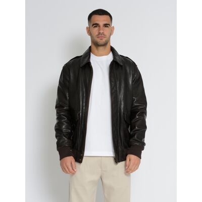 Top Gun Lederjacke TG2023003 Braun L Top Gun Lederjacke TG2023003 Braun L