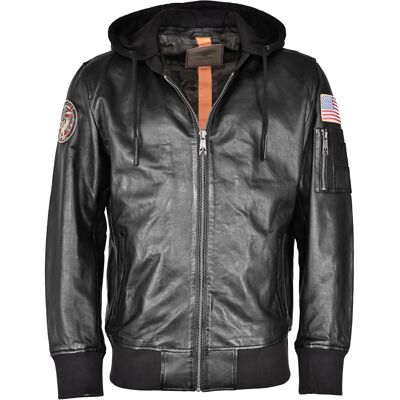 Top Gun Lederjacke TG20212111 Schwarz M Top Gun Lederjacke TG20212111 Schwarz M