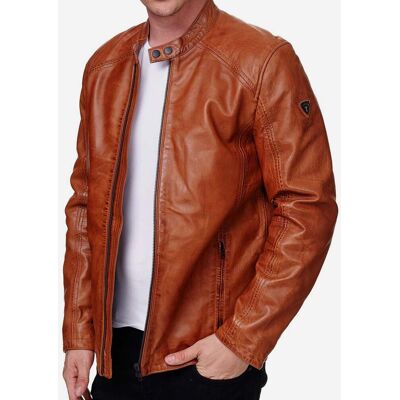 Tazzio Herren Jacke Lederjacke Echtleder Bräunen M Tazzio Herren Jacke Lederjacke Echtleder Bräunen M