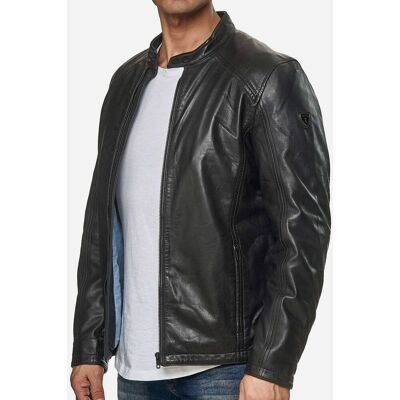 Tazzio Herren Jacke Lederjacke Echtleder Schwarz S Tazzio Herren Jacke Lederjacke Echtleder Schwarz S