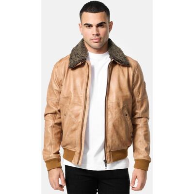Tazzio Herren Lederjacke Kamel L Tazzio Herren Lederjacke Kamel L