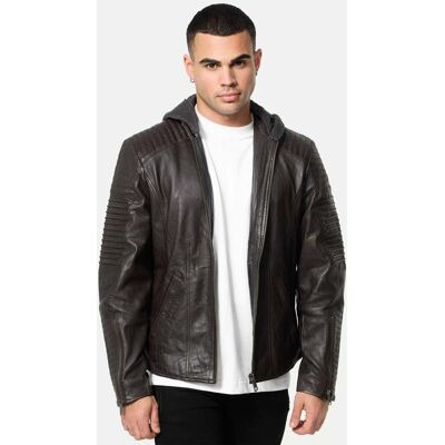 Tazzio Herren Lederjacke Biker-Look Braun M Tazzio Herren Lederjacke Biker-Look Braun M
