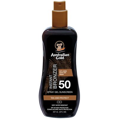 Australian Gold Sonnenschutz Spf50 Sprühgel Mit Instant-bronzer 237 ml Einheitsgröße Australian Gold Sonnenschutz Spf50 Sprühgel Mit Instant-bronzer 237 ml Einheitsgröße