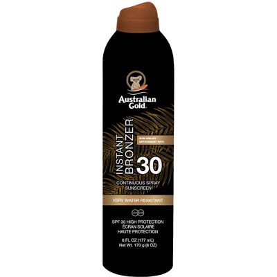 Australian Gold Instant Bronzer Spf30 Water Resistant Spray 177 ml Einheitsgröße Australian Gold Instant Bronzer Spf30 Water Resistant Spray 177 ml Einheitsgröße