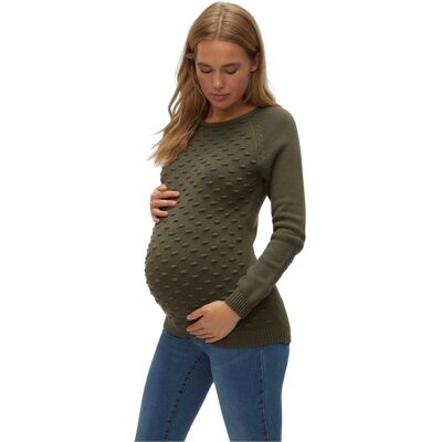 Mamalicious - Sweatshirt für Damen, Umstandskleidung, Raglanärmel (Grüne Bucht) Grün Grau EU 40 / UK 12 Mamalicious - Sweatshirt für Damen, Umstandskleidung, Raglanärmel (Grüne Bucht) Grün Grau EU 40 / UK 12