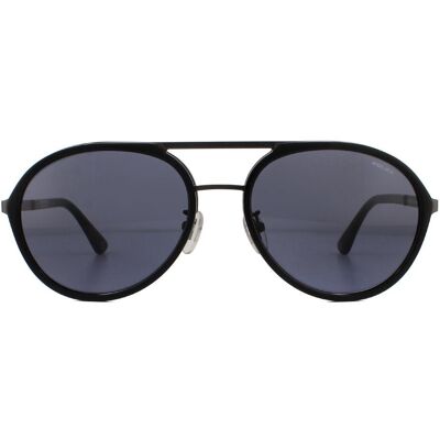 Police Aviator Mens Matte Gunmetal Grey Sonnenbrille Grau Einheitsgröße Police Aviator Mens Matte Gunmetal Grey Sonnenbrille Grau Einheitsgröße