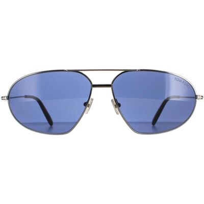 Tom Ford Aviator Gunmetal Blau - Leichte Metallsonnenbrille Tom Ford Aviator Gunmetal Blau - Leichte Metallsonnenbrille