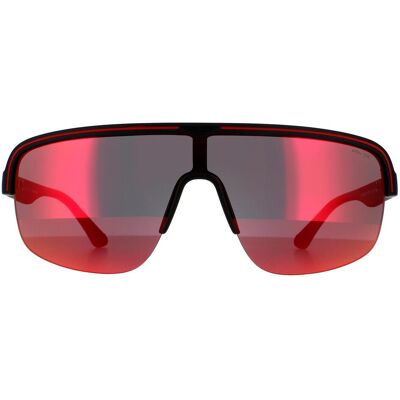 Police Semi Rimless Mens Matte Dark Grey Multilayer Red Sonnenbrille Rot Einheitsgröße Police Semi Rimless Mens Matte Dark Grey Multilayer Red Sonnenbrille Rot Einheitsgröße