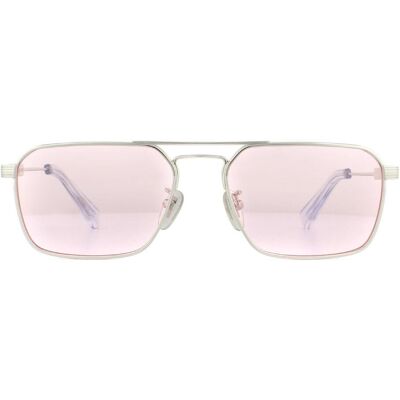 Police Rectangle Mens Shiny Palladium Pink Sunglasses Silber Einheitsgröße Police Rectangle Mens Shiny Palladium Pink Sunglasses Silber Einheitsgröße