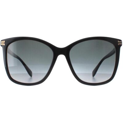 Marc Jacobs MJ 1106/S 807 9O glänzende schwarze dunkelgraue Sonnenbrille mit Farbverlauf Schwarz Einheitsgröße Marc Jacobs MJ 1106/S 807 9O glänzende schwarze dunkelgraue Sonnenbrille mit Farbverlauf Schwarz Einheitsgröße