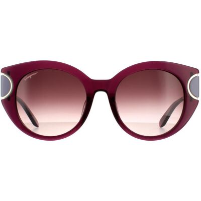 Salvatore Ferragamo Cat Eye Damen Violett Braun Wein Gradient Sonnenbrille Lila Einheitsgröße Salvatore Ferragamo Cat Eye Damen Violett Braun Wein Gradient Sonnenbrille Lila Einheitsgröße
