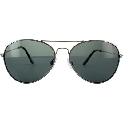 Polaroid Aviator Unisex Gunmetal Grau Blau Polarisierte Sonnenbrille Grau Einheitsgröße Polaroid Aviator Unisex Gunmetal Grau Blau Polarisierte Sonnenbrille Grau Einheitsgröße