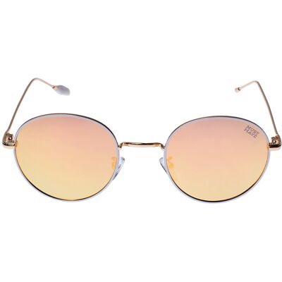 Must Have Runde polarisierte Sonnenbrille mit UV-Schutz 400 EVEN Unisex Weiß Einheitsgröße Must Have Runde polarisierte Sonnenbrille mit UV-Schutz 400 EVEN Unisex Weiß Einheitsgröße