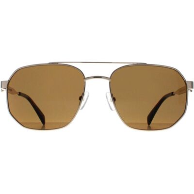 Alexander McQueen Pilotenbrille Unisex Gold Braun AM0458S Gold Einheitsgröße Alexander McQueen Pilotenbrille Unisex Gold Braun AM0458S Gold Einheitsgröße