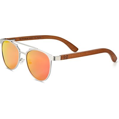 Earth Wood Positano Polarisierte Sonnenbrille - Redwood/Orange-Gelb Orange Einheitsgröße Earth Wood Positano Polarisierte Sonnenbrille - Redwood/Orange-Gelb Orange Einheitsgröße