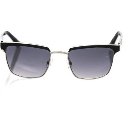 Frankie Morello FM 0115 S Schwarze Leder Sonnenbrille - Sonnenbrille Frankie Morello FM 0115 S Schwarze Leder Sonnenbrille - Sonnenbrille