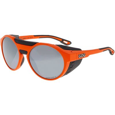 GOG Eyewear UV400 Sonnenbrille Cat 4 für Bergsport, hydrophobe Polycarbonat-Spiegellinse - Orange Orange Einheitsgröße GOG Eyewear UV400 Sonnenbrille Cat 4 für Bergsport, hydrophobe Polycarbonat-Spiegellinse - Orange Orange Einheitsgröße