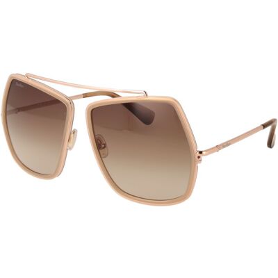 Max Mara Beige Metallsonnenbrille Beige Einheitsgröße Max Mara Beige Metallsonnenbrille Beige Einheitsgröße
