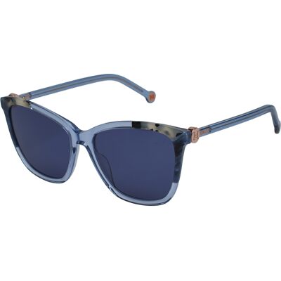 Carolina Herrera Damen Katzenaugen Sonnenbrille CH0052/S Blau Einheitsgröße Carolina Herrera Damen Katzenaugen Sonnenbrille CH0052/S Blau Einheitsgröße
