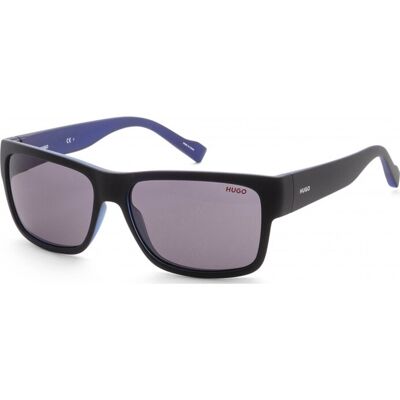 Hugo Boss Herren 58mm Mattschwarze Blaue Sonnenbrille HG0176-S-0VK-IR Mehrfarben Einheitsgröße Hugo Boss Herren 58mm Mattschwarze Blaue Sonnenbrille HG0176-S-0VK-IR Mehrfarben Einheitsgröße