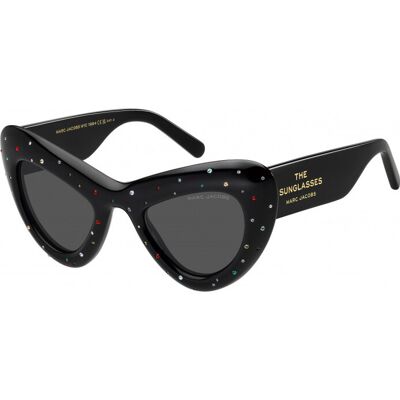 Marc Jacobs MARC-798-S-STR-807 MARC 798 S 48 STR 807 Sonnenbrille - Schwarz Schwarz Einheitsgröße Marc Jacobs MARC-798-S-STR-807 MARC 798 S 48 STR 807 Sonnenbrille - Schwarz Schwarz Einheitsgröße