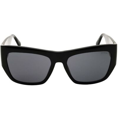 Guess Glänzende Schwarze Oversize-sonnenbrille Schwarz Einheitsgröße Guess Glänzende Schwarze Oversize-sonnenbrille Schwarz Einheitsgröße