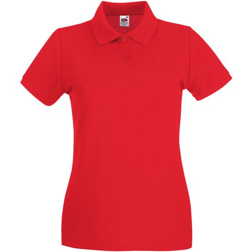 Fruit of the Loom - "Premium" Poloshirt für Damen (Rot) Rot EU 44 / UK 16