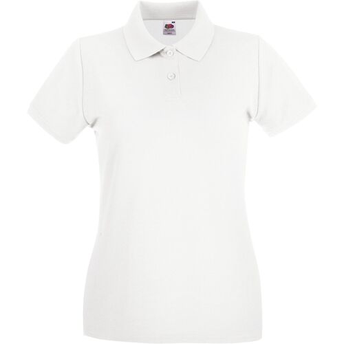 Fruit of the Loom - Poloshirt für Damen (Weiß) Weiß EU 36 / UK 8